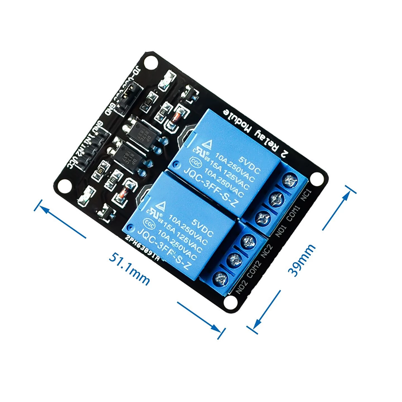 5V 12V Relay Module With Optocoupler Isolation 2 Way Relay Module