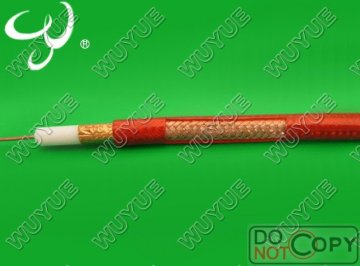 trasparent cable with F connector