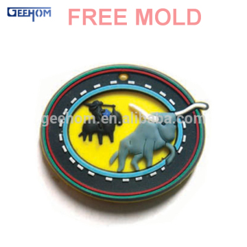 soft pvc rubber fridge sticker