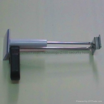Z100 Slatwall Security Hook, Slatwall Anti-theft Hook,Slatwall Theftproof Hook,Slatwall Burglarproof Hook, Slatwall Locking Hook
