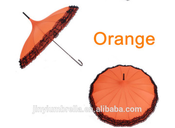 Pagoda shape umbrella wedding parasol princess wholesale personalized ran umbrella