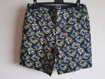 Men Cotton Spandex Digital Print Short