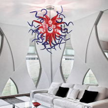 Modern Red Glass Chandelier Similar to Dale Chihuly for Villa Suites at Hyatt