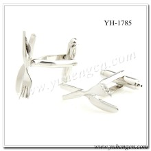 YH-1785 Novelty Western Knife and Fork Cufflinks