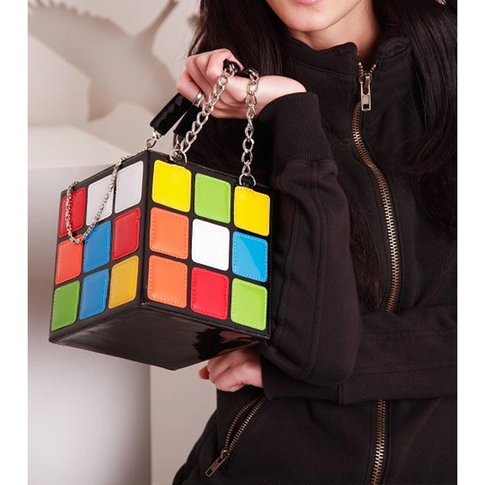 Wholesale New Fashion Rubik's Cube Bags Modeling Handbag