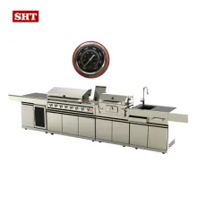 Garden Kitchen Gas Chicken Grill Outdoor Kitchen Cabinet