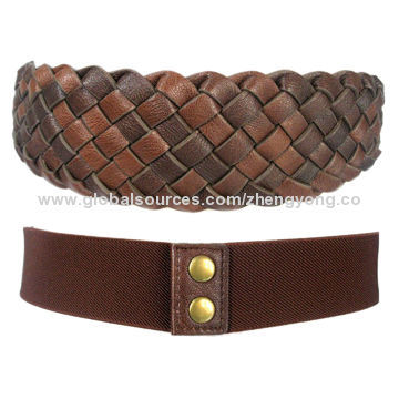 2012 New Arrival Braided Elastic Fashionable Belts