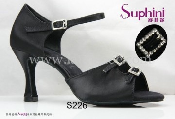 Adjustable Wide Latin Dance Shoe for Women Practice 226