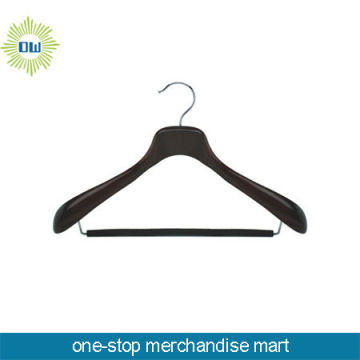 curved wooden hangers