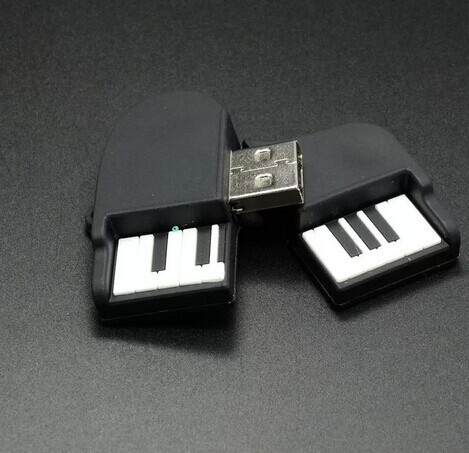 USB PVC Gifts Piano Shape Flash Sticker USB Flash Drive