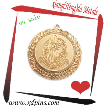 custom cheap personalized metal gold medal