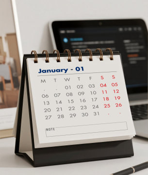 Customized printable monthly calendar