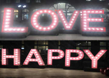 Outdoor Garden Wedding Marquee Letter Sign Display