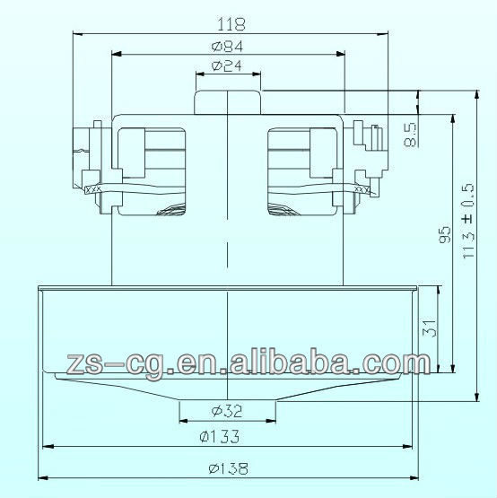 1400w Ac Motor For Vacuum Cleaner