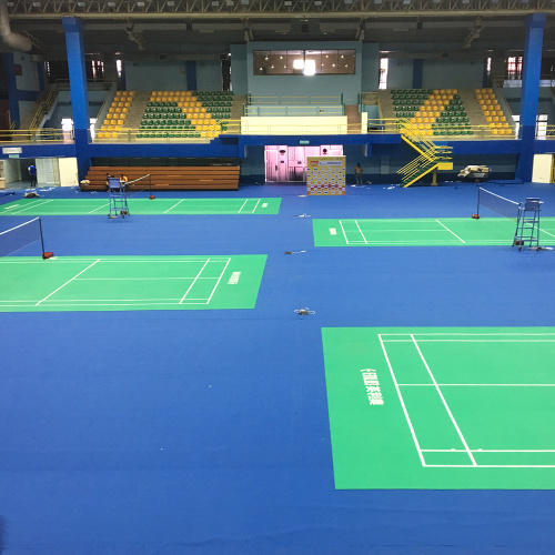 Suelo de bádminton de PVC con certificado BWF