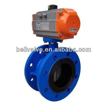 Pneumatic actuator control on-off type butterfly valve