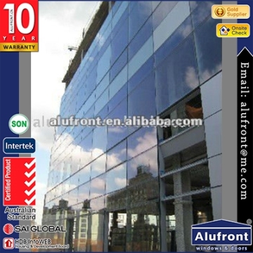 australia designed aluminium glass curtain wall/ glass curtain wall for residential