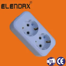 European 2 Way Power Extension Socket E8002E
