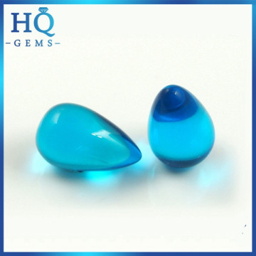 Cabochon glass drop diamond cut glass gems