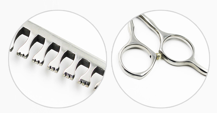 Wholesale Professional Stainless Steel Teeth Shape Blade Pet Dog Cat Hair Grooming Thinning Scissors