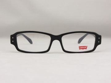 Black Acetate Designer Full-rim Branded Eyeglass Optical Frames Levis Ls96086 C02 55mm Len