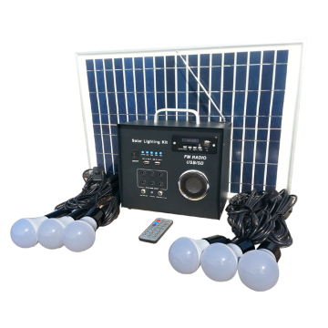40w Solar Led Garden Light Radio System