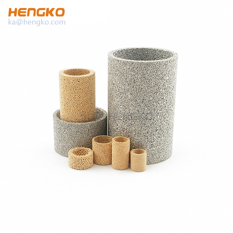 0.5 2 10 20 50 Microns Bronze Stainless Steel 304/316L Sintered Porous metal filter  for oil filter or industry system