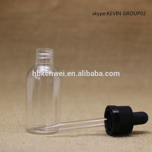 plastic dropper bottle 30ml/1oz with glass pipette for e liquid