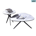 Marble Top Coffee Table Set