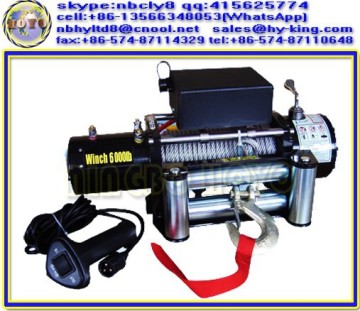 4wd dc 12 volt wench , 4x4 electric winch 6000 lb , winch offroad for sale