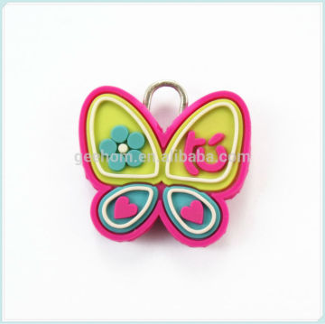 Butterfly custom pvc zipper puller/pvc zipper slider