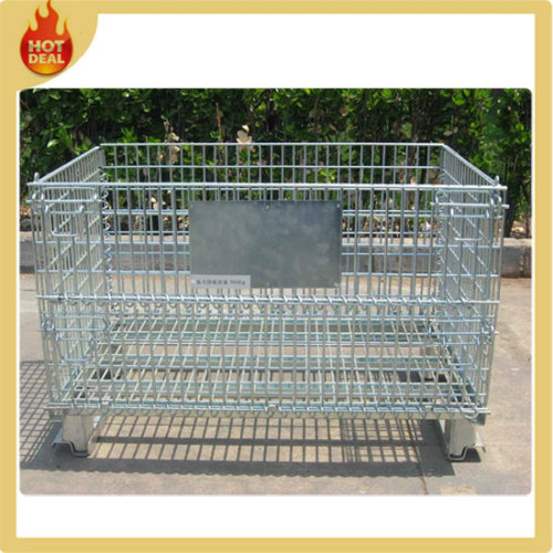 Metal Foldable Industrial Storage Wire Mesh Containers