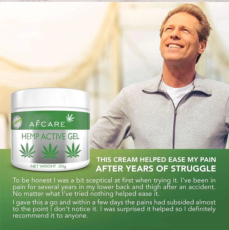 Organic Natural Hemp Cbd Cream Gel for Pain Relief Gel