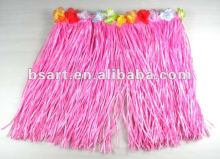 Moden design Hawaii plastic hula skirt with flower