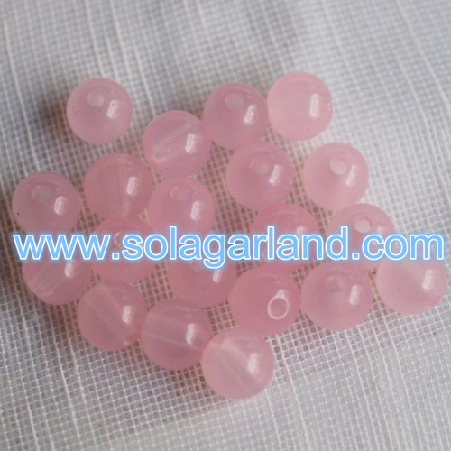 Perles de boule rondes translucides acryliques 6-30MM lâches breloques d&#39;espacement de Gumball