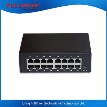 OEM IEEE 802.3af 100Mbps 16 port poe switch 48v rj45 connector