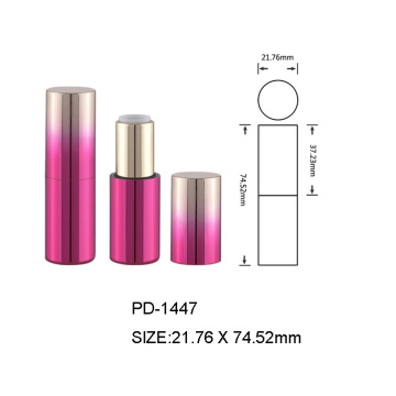 Custodia di rossetto di plastica rotonda cosmetica per le donne