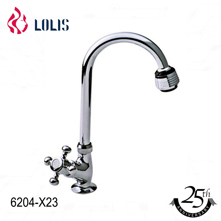 Flexible 360 degree chrome plating basin faucet brass body cold water mixer tap