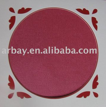 die cut circle photo frames matboard