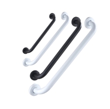 Black and White Stainless Steel Handrails for Bathroom Safety - Elderly and Pregnant Women Toilet Handrails