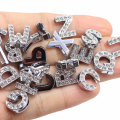 Glitzer Buchstabe Charms Strass 26 Buchstaben Anhänger DIY Handwerk für Schmuck Nacelace Finding Accessories