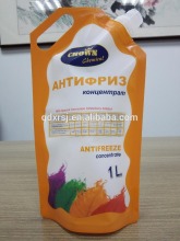stand up spout plastic antifreeze liquid bag/liquid packaging bag with spout