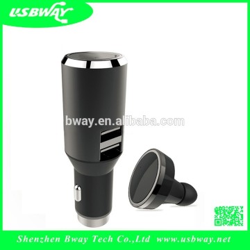 Multi-function bluetooth earphone with car usb charging