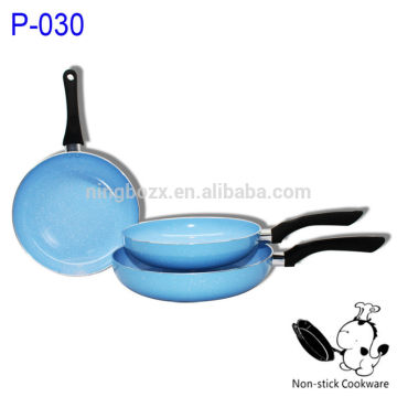 white point granite coating fry pan stamped fry pan aluminium cookware