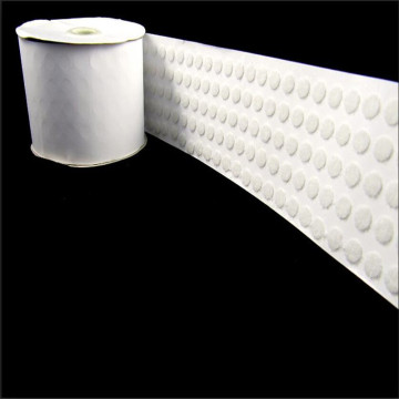 Adhesive Clear Velcro Hook Loop Black Dot