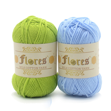 Wholesale 5 Ply Milk Cotton & Acrylic Yarn for Crocheting