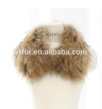 Genuine real raccoon fur collar for coats/ racoon fur collar