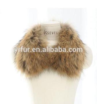 Genuine real raccoon fur collar for coats/ racoon fur collar