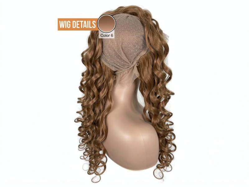 Medium Brown Loose Wave Lace Front Wig 100% Human Hair