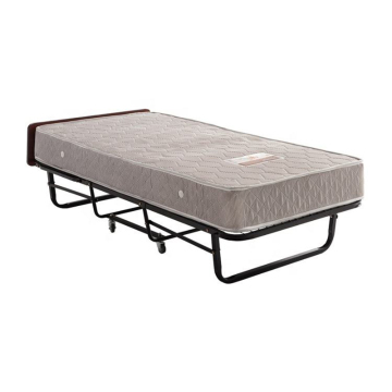 Modern Folding Bed Frame with Memory Foam Mattress - OEM ODM Hotel Add Folding Rollaway Metal Bed